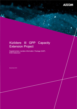 Ahmet Korkmaz Report Kızıldere III GPP Capacity Extension Project