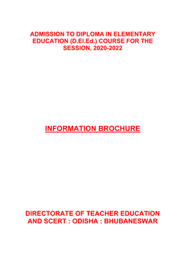 Information Brochure