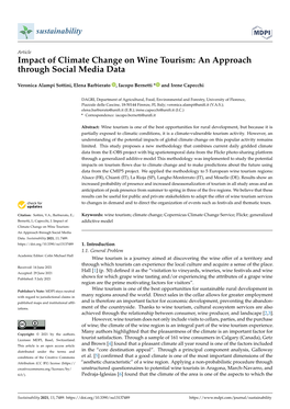 Impact of Climate Change on Wine Tourism: an Approach Through Social Media Data