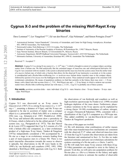Cygnus X-3 and the Problem of the Missing Wolf-Rayet X-Ray Binaries
