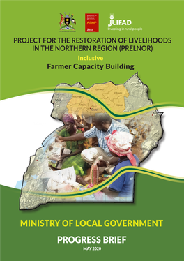 Progress Brief May 2020 1 Map of Uganda Showing the Northern Uganda Project Districts