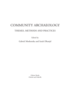 Community Archaeology