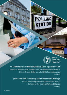 Report on Pre-Legislative Scrutiny of the General Scheme of the Electoral Reform Bill 2020 July 2021