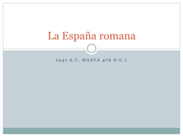 La España Romana