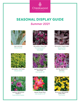 SEASONAL DISPLAY GUIDE Summer 2021