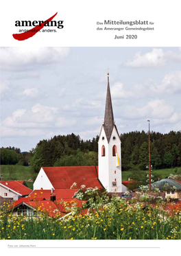 Mitteilungsblatt Juni 2020