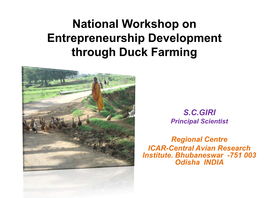 Poultry Production for Sustainable Livelihood and Nutritional Security