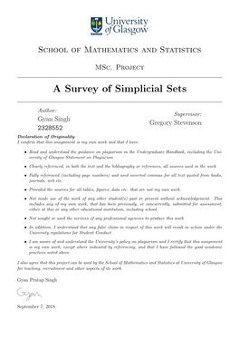 A Survey of Simplicial Sets