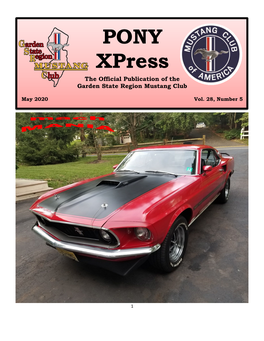 PONY Xpress the Official Publication of the Garden State Region Mustang Club