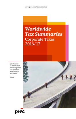 Worldwide Tax Summaries, Corporate Taxes 2016/17, Africa
