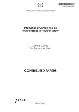 Topical Issues in Nuclear Safety
