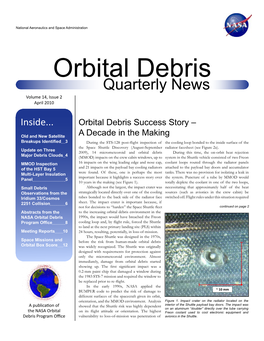 Orbital Debris Program Office for a 5-Week MMOD Inspection in February and March