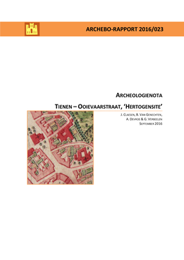 Archebo-Rapport 2016/023