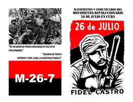 Movimiento Revolucionario 26 De Julio En Cuba