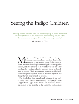 Seeing the Indigo Children