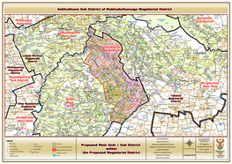Limpopo Proposed Main Seat / Sub District Within the Proposed Magisterial District Sekhukhune Sub District of Makhuduthamaga