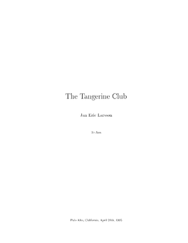 The Tangerine Club