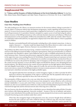 Koehler Et Al. Case Studies from "Violence And