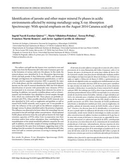 Identification of Jarosite and Other Major Mineral Fe Phases in Acidic