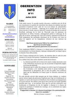 N°11 Juillet 2018