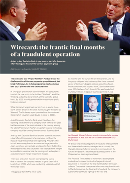 Wirecard: the Frantic Final Months of a Fraudulent Operation