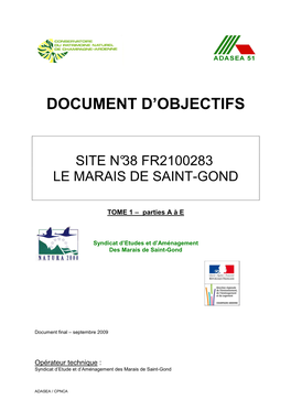 Document D'objectifs