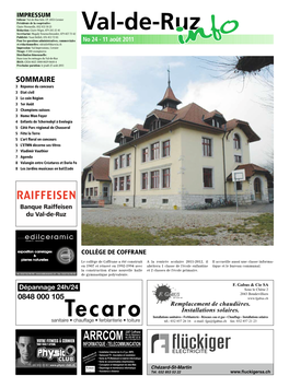 ARRCOM E-Mail: Arrcom@Arrcom.Ch INFORMATIQUE - TELECOMMUNICATION