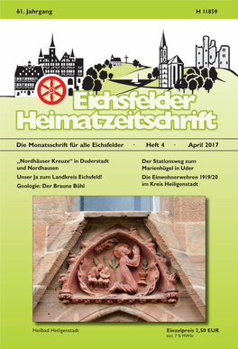 Die Monatsschrift Für Alle Eichsfelder · Heft 4 · April 2017 61. Jahrgang