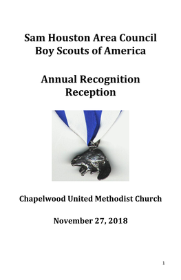 Council Recognition Program 2018