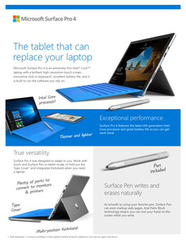 Surface Pro 4 Flyer