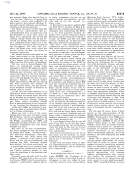 CONGRESSIONAL RECORD—SENATE, Vol. 155, Pt. 10 May 21