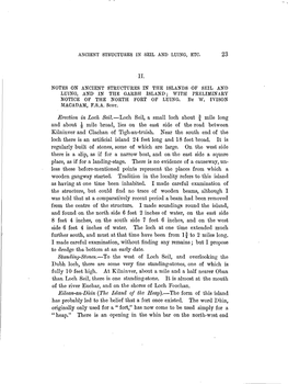 Notes on Ancient Structures in the Islands of Seil and E Garbth Hn I Luing Islandd an , ; with Preliminary Notice of the North Fort of Luing