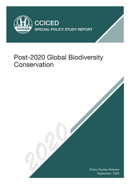 Post-2020 Global Biodiversity Conservation
