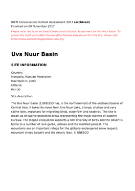 View of the Localized Character of These Deteriorations, the Overall Assessment Is “Low Concern”