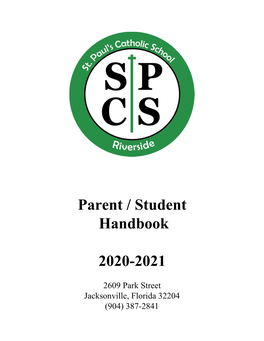 Parent / Student Handbook 2020-2021