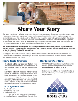 Share Your Story the Home Care Industry Is Facing Some Major Changes in the Year Ahead