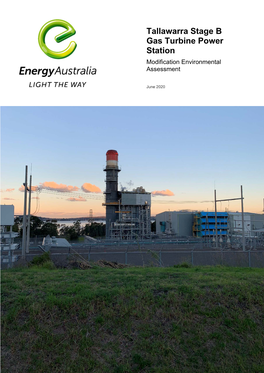 Tallawarra Stage B Gas Turbine Power Station Modification Environmental Assessment