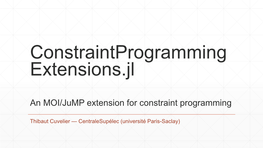 What Is Constraint Programming (CP)?