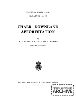 Chalk Downland Afforestion