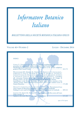 Informatore Botanico Italiano