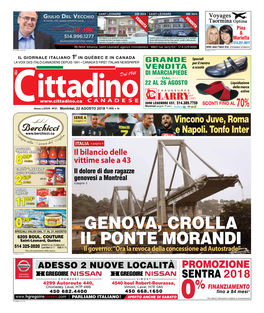 Genova, Crolla Il Ponte Morandi