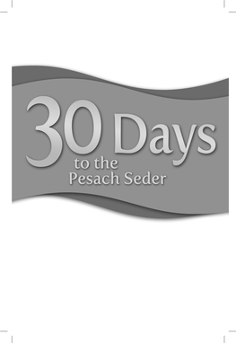 30 Days to Seder.Indd