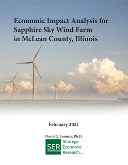 Economic Impact Analysis for Sapphire Sky Wind Farm in Mclean County, Illinois