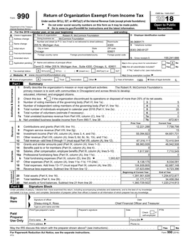 Mccormick Foundation D Employer Identification Number Address Change Doing Business As Mccormick Foundation Number and Street (Or P.O