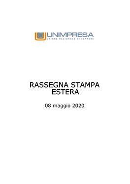 Rassegna Stampa Estera