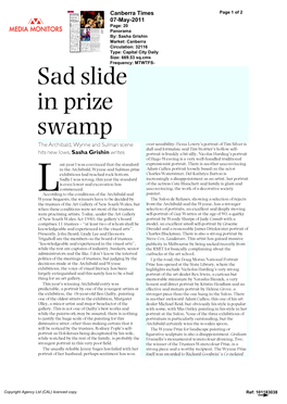 Sad Slide in Prize Swamp by Sasha Grishin