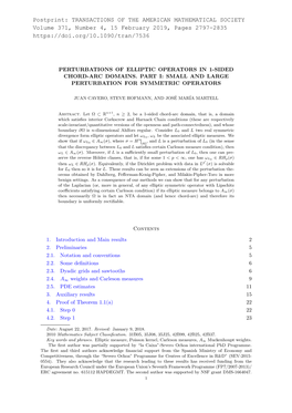 Postprint: TRANSACTIONS of the AMERICAN MATHEMATICAL