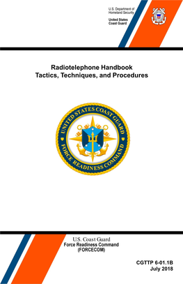 Radiotelephone Handbook Tactics, Techniques, and Procedures