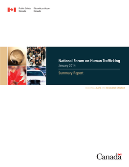 National Forum on Human Trafficking Summary Report
