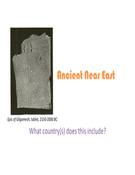 Ancient Near East